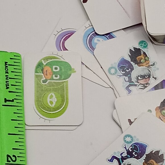 PJ MASKS Toy Lot DVD Mini Card Game PEZ 1.5" Fig Gekko Red Owlette Choco Cat Boy - Picture 3 of 10